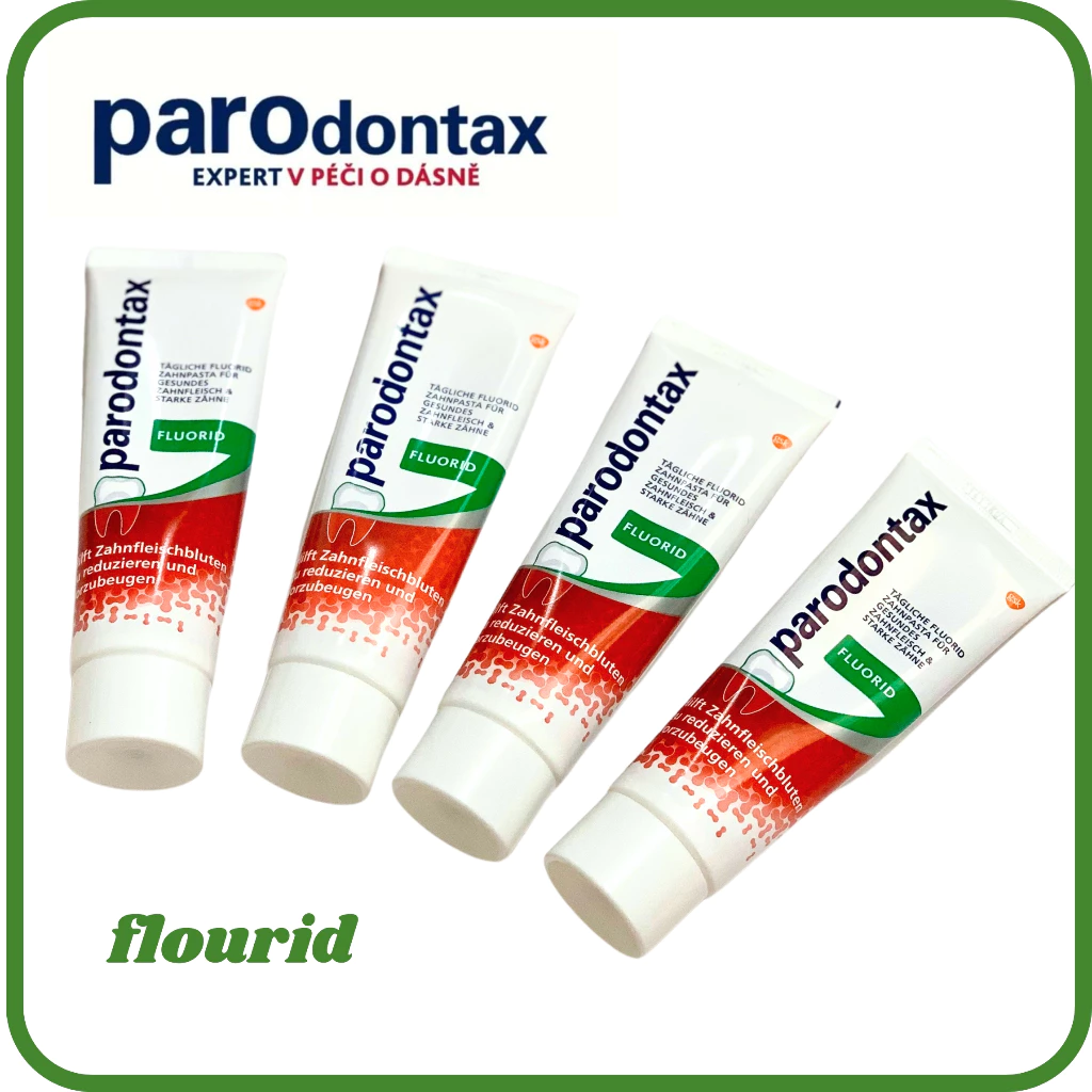 (nội địa Đức) Kem Đánh Răng Parodontax (bản hồng - classic , bản xanh - fluorid)