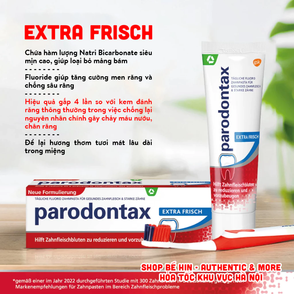 Kem đánh răng y tế Parodontax Đức chống chảy máu chân răng, sạch mảng bám và ngăn ngừa viêm lợi nướu - 3