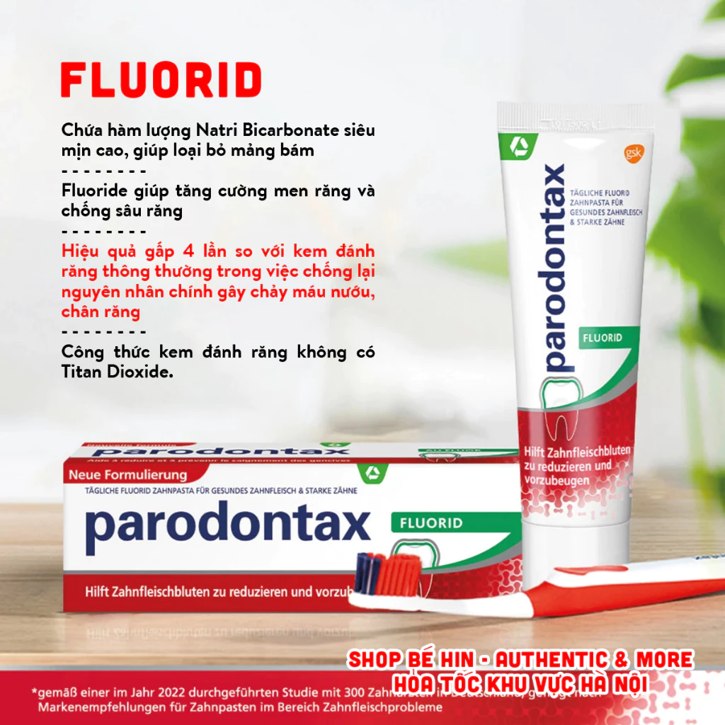 Kem đánh răng y tế Parodontax Đức chống chảy máu chân răng, sạch mảng bám và ngăn ngừa viêm lợi nướu - 4