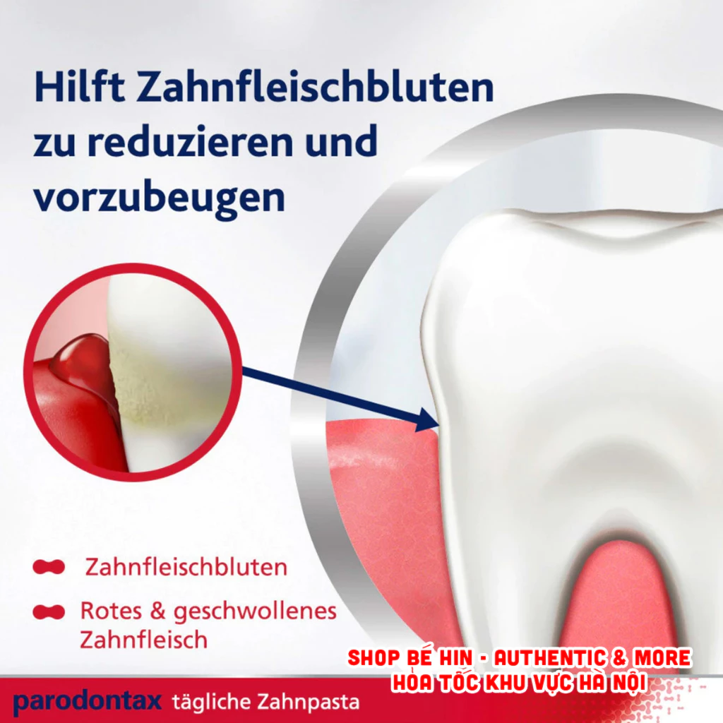 Kem đánh răng y tế Parodontax Đức chống chảy máu chân răng, sạch mảng bám và ngăn ngừa viêm lợi nướu - 6