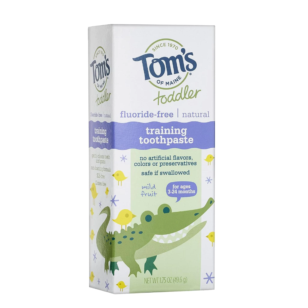 [BILL MỸ ĐI AIR]_ Kem đánh răng cho bé từ 3 đến 24 tháng Tom's of Maine mild fruit natural toddler training toothpaste -