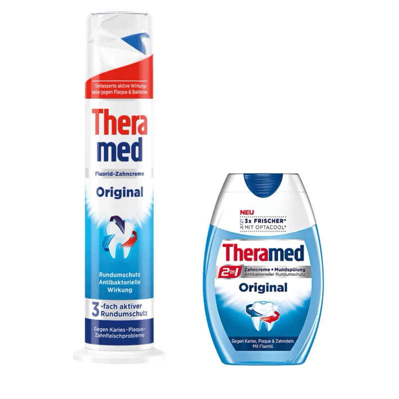 Kem Đánh Răng THERAMED Original 100ml - Ngừa Sâu Răng, Kháng Khuẩn, Hơi Thở Thơm Mát - Nhập Khẩu Đức - 4