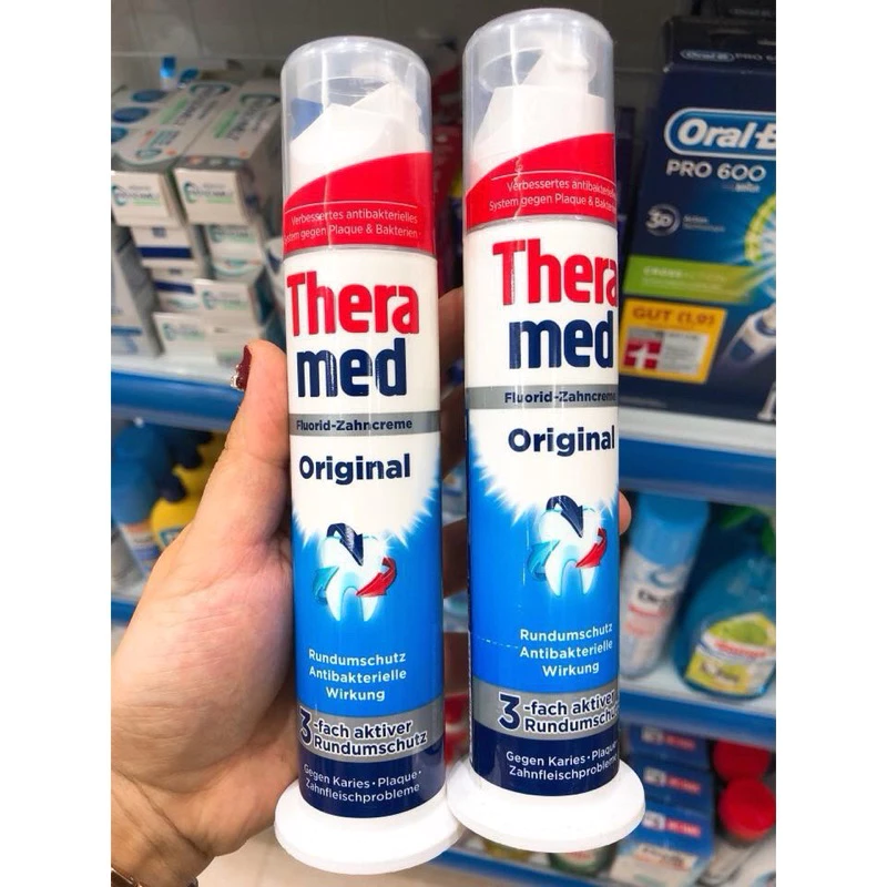 Kem Đánh Răng THERAMED Original 100ml - Ngừa Sâu Răng, Kháng Khuẩn, Hơi Thở Thơm Mát - Nhập Khẩu Đức - 5