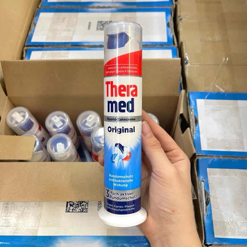 Kem Đánh Răng THERAMED Original 100ml - Ngừa Sâu Răng, Kháng Khuẩn, Hơi Thở Thơm Mát - Nhập Khẩu Đức - 6