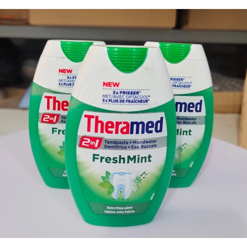 [Chính Hãng] Kem đánh răng Theramed 2in1 Đức Dạng ống dẹp - 2