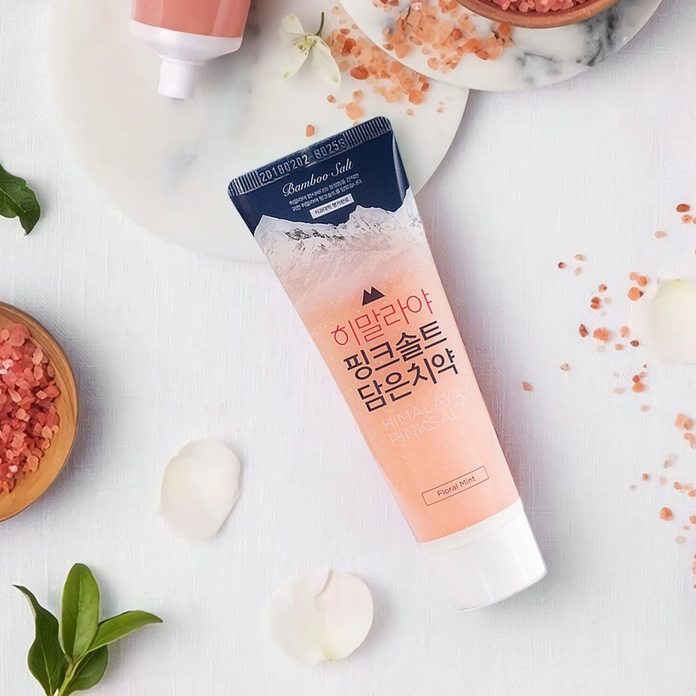 Kem Đánh Răng Muối Hồng Himalaya Hoa Bạc Hà 100g - 2