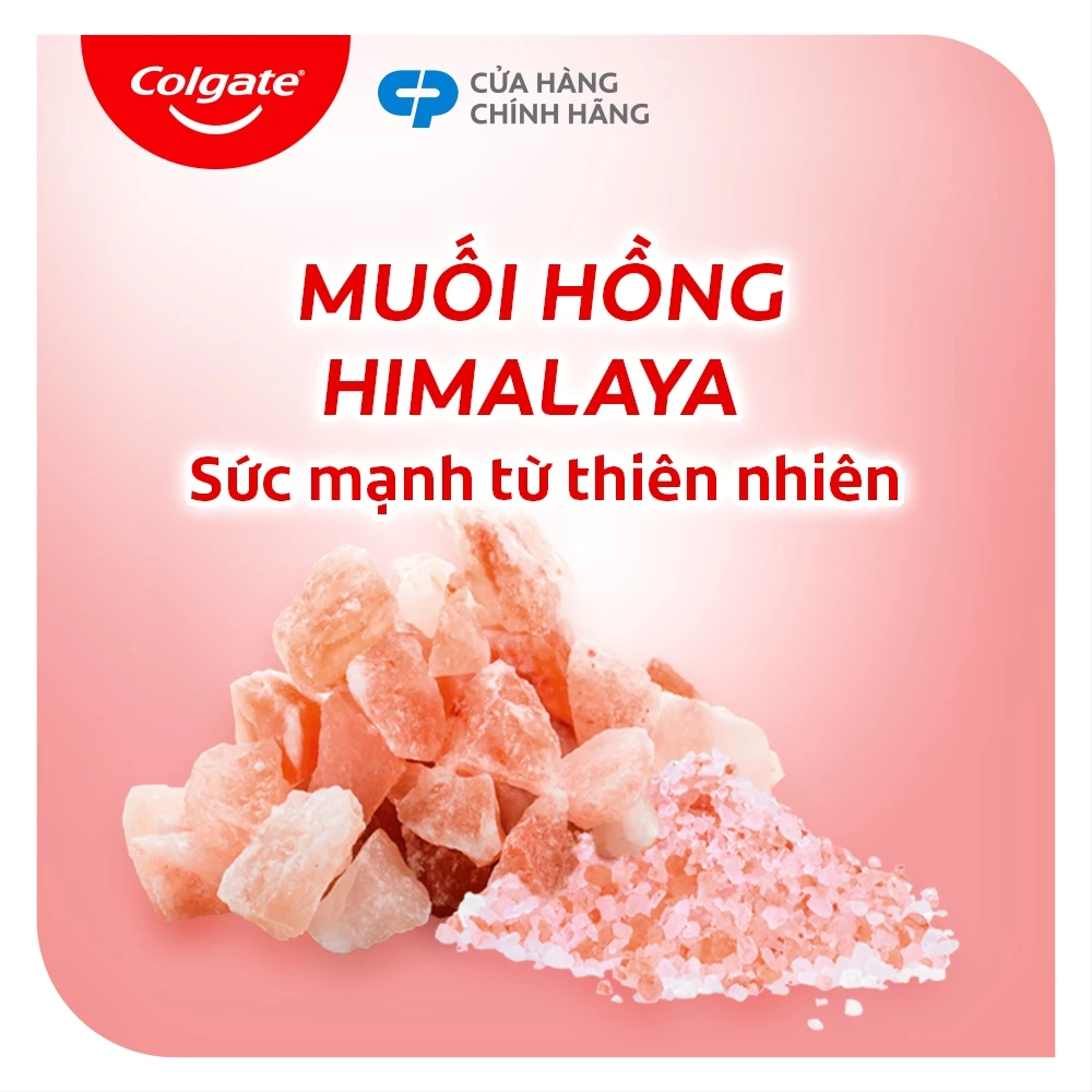 Bộ 3 Kem đánh răng Colgate thiên nhiên từ muối hồng Himalaya cho răng sáng khỏe 180G