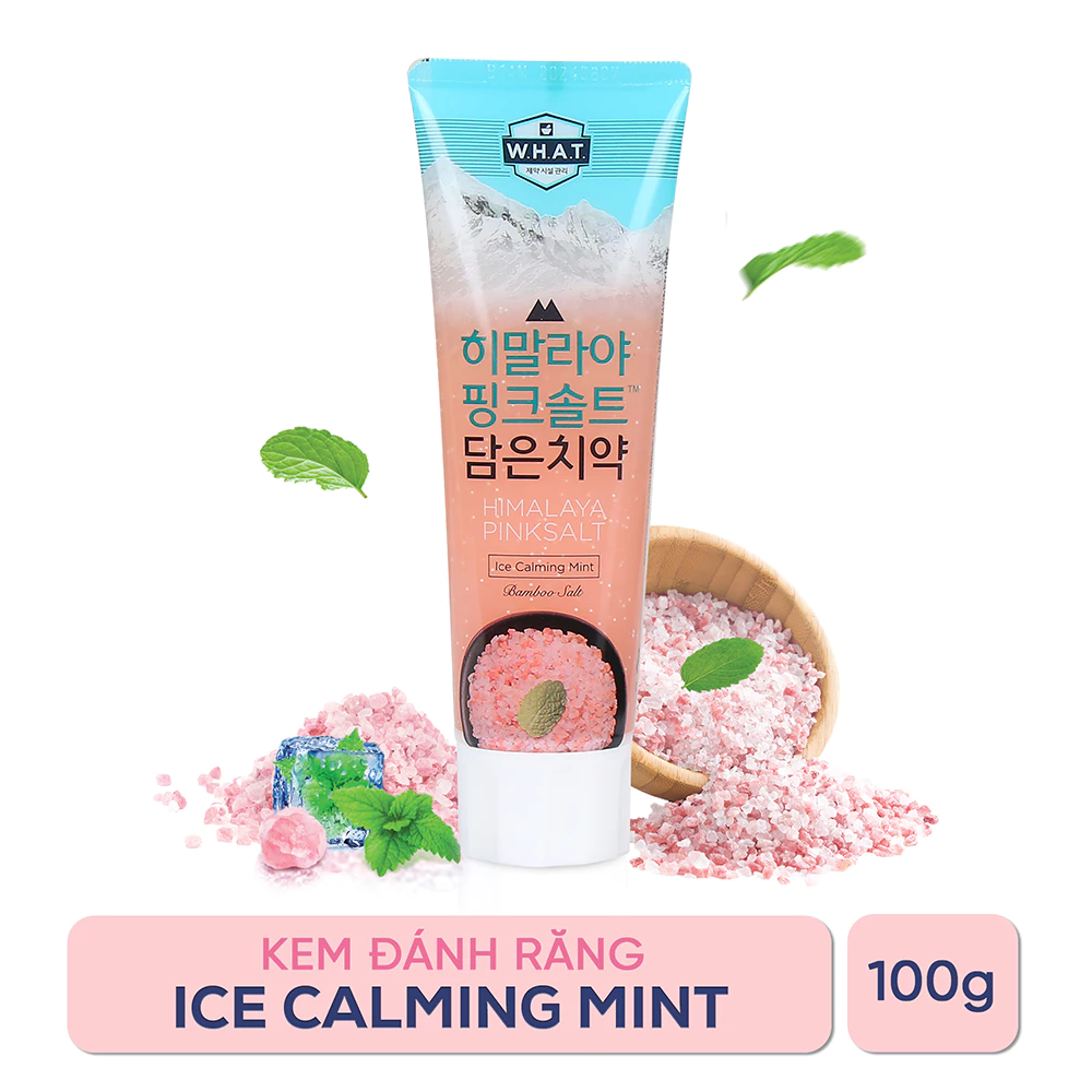 KEM ĐÁNH RĂNG MUỐI HỒNG HƠI THỞ THƠM MÁT Bamboo Salt Himalaya Pinksalt - 3