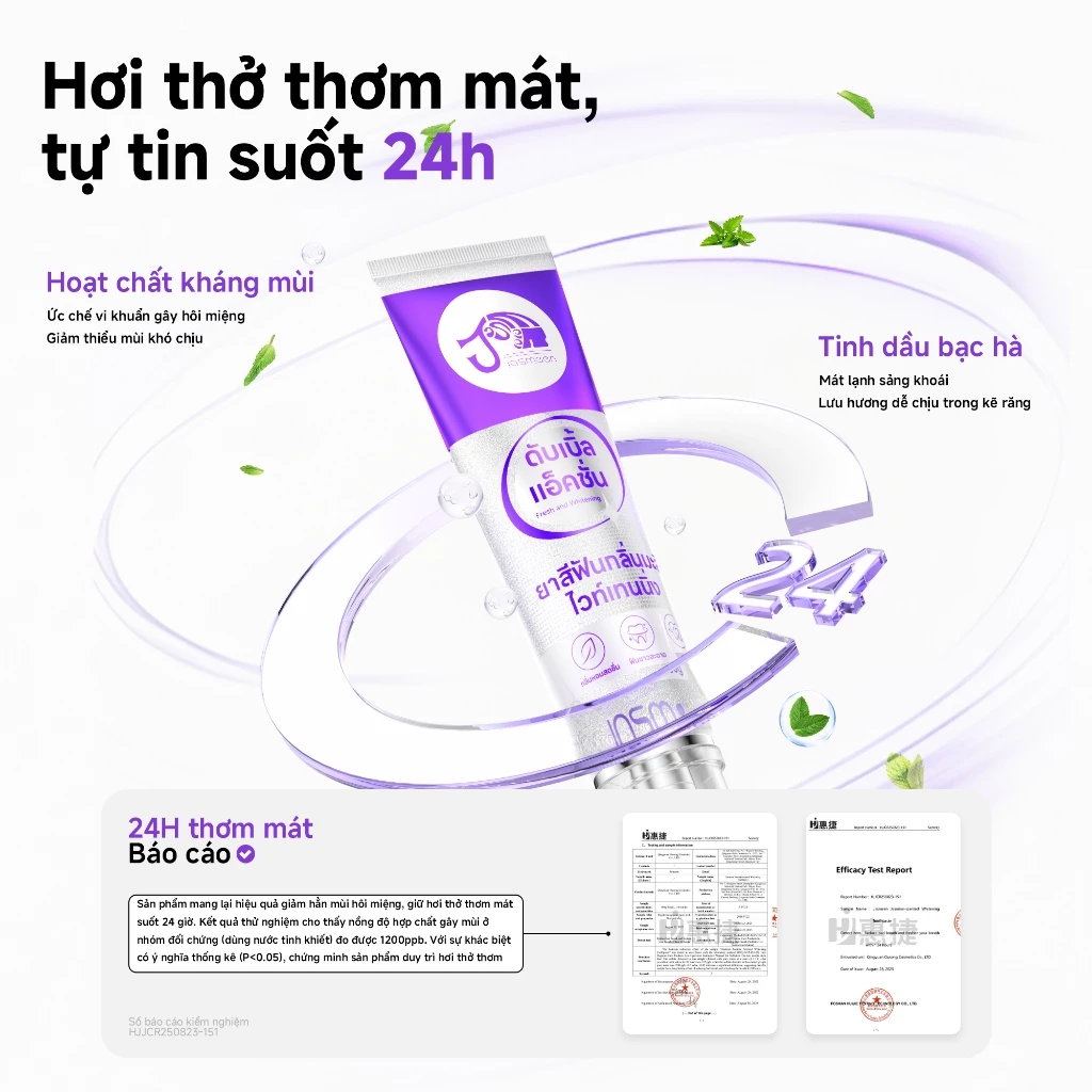 Kem Đánh Răng Làm Trắng Răng JASMEEN Thái Lan - Đánh Bay Ố Vàng - Khử Mùi Hiệu Quả - 4