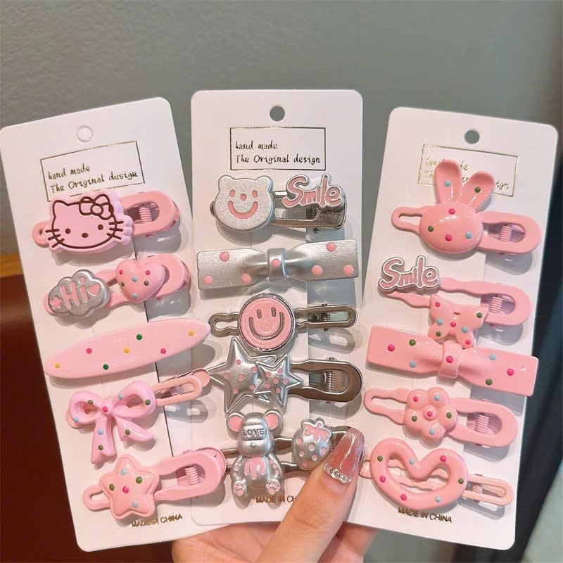 Set 5 Kẹp Tóc Mái Phong Cách Ngọt Ngào Cá Tính