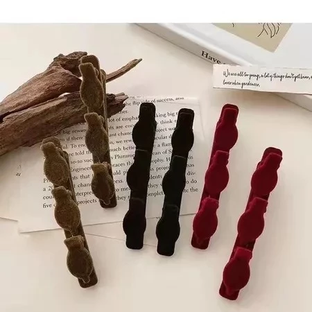 Kẹp Tóc Hai Lớp Tạo Kiểu Tóc Phong Cách Hàn Quốc Cho Nữ, Kẹp Tóc Mỏ Vịt, kẹp Tóc Tiểu Thư, Kẹp Tóc Tết E2233 - 5