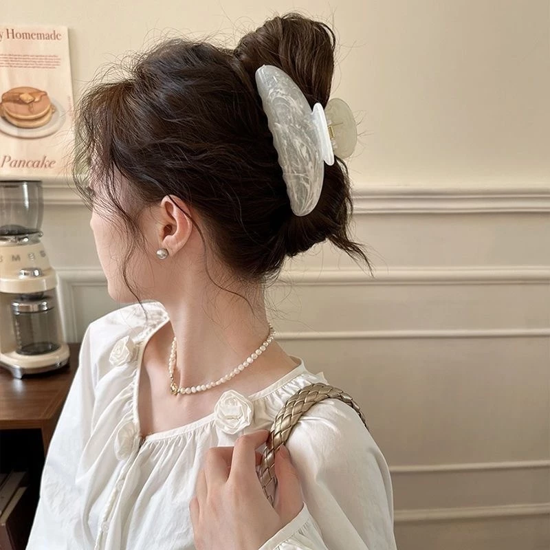 Kẹp tóc may mắn Chines Kẹp tóc hình vỏ Kẹp Barrettes Phụ kiện