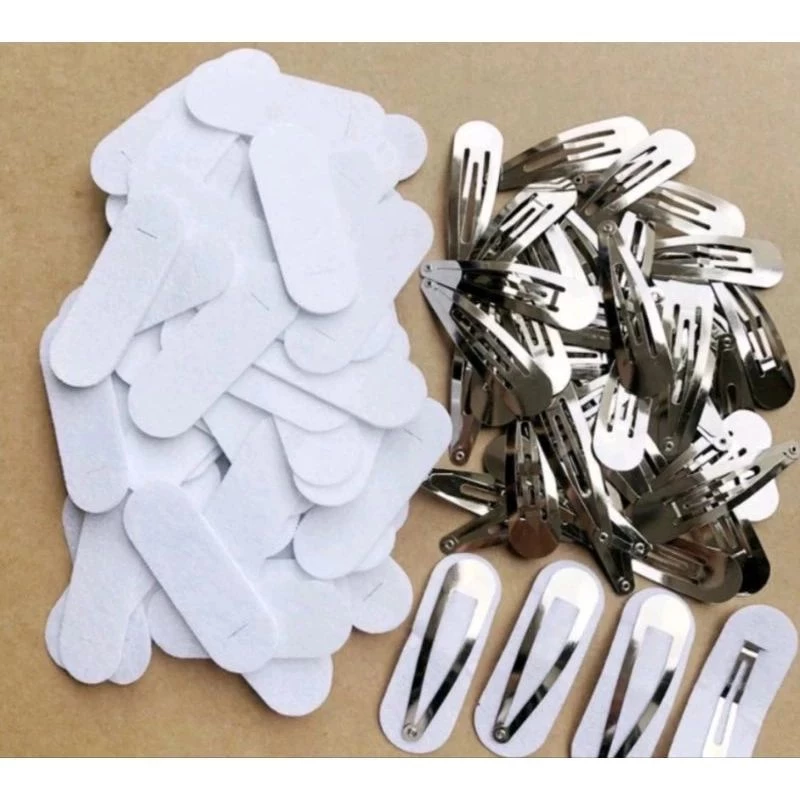 phôi kẹp tóc kèm vải nỉ(mua 50c tặng 10c) - 2