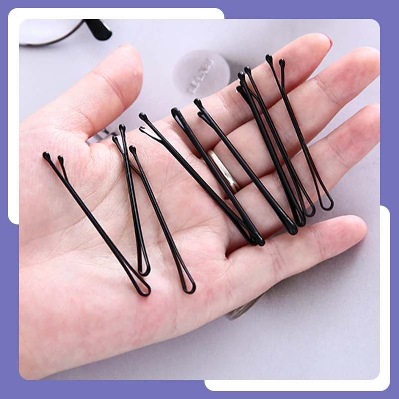 🌈Patrackiy✨Set 60 kẹp tăm tiện dụng, Bộ kẹp tóc,Set 60 Kẹp Tăm Màu Đen Tiện Lợi Cho Nữ - 5