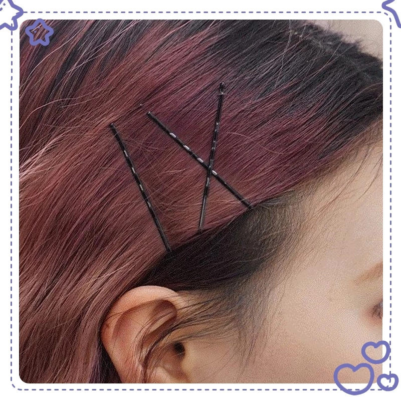 🌈Patrackiy✨Set 60 kẹp tăm tiện dụng, Bộ kẹp tóc,Set 60 Kẹp Tăm Màu Đen Tiện Lợi Cho Nữ - 6