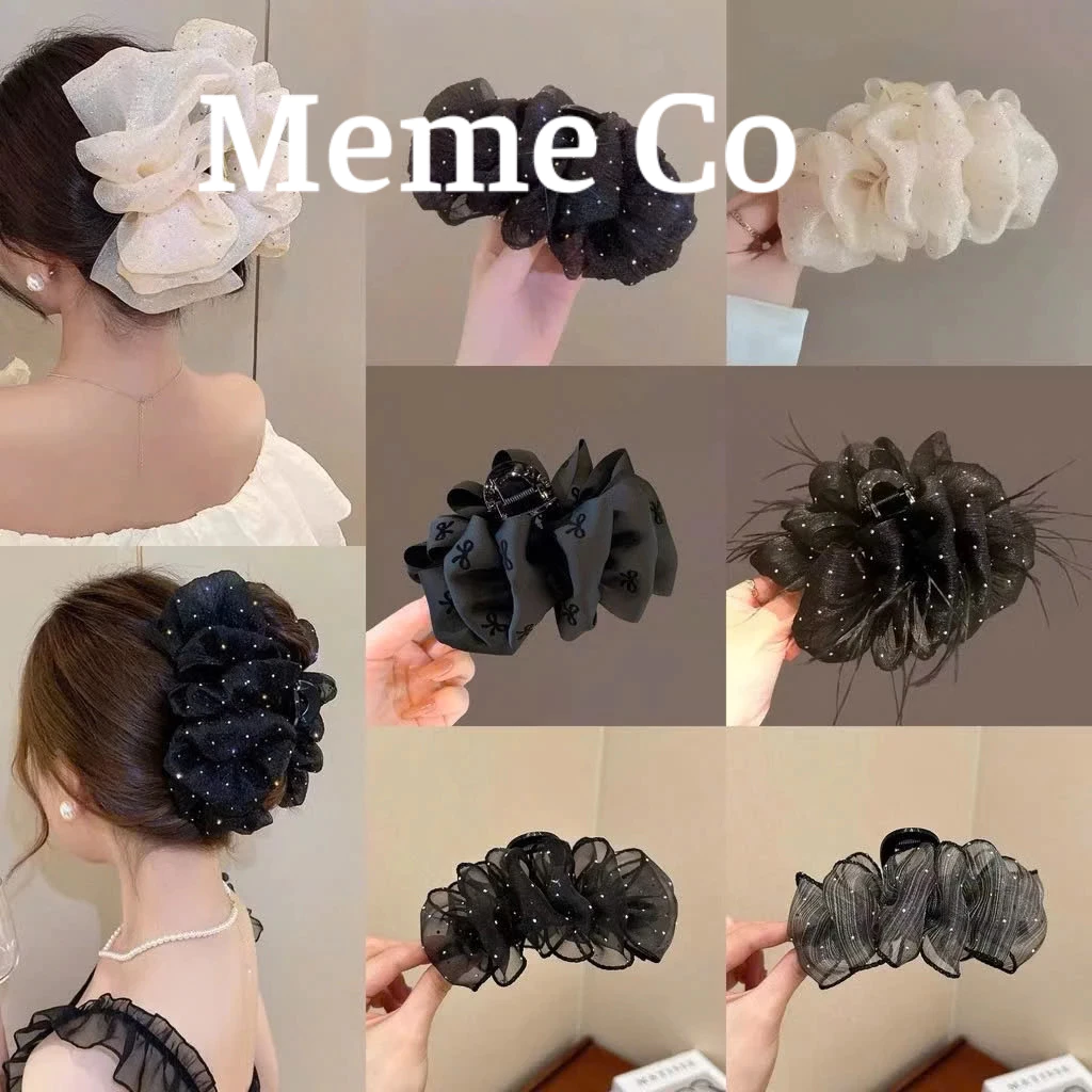 Kẹp tóc nơ tiểu thư Memeco nhiều mẫu lấp lánh hot trend 2025