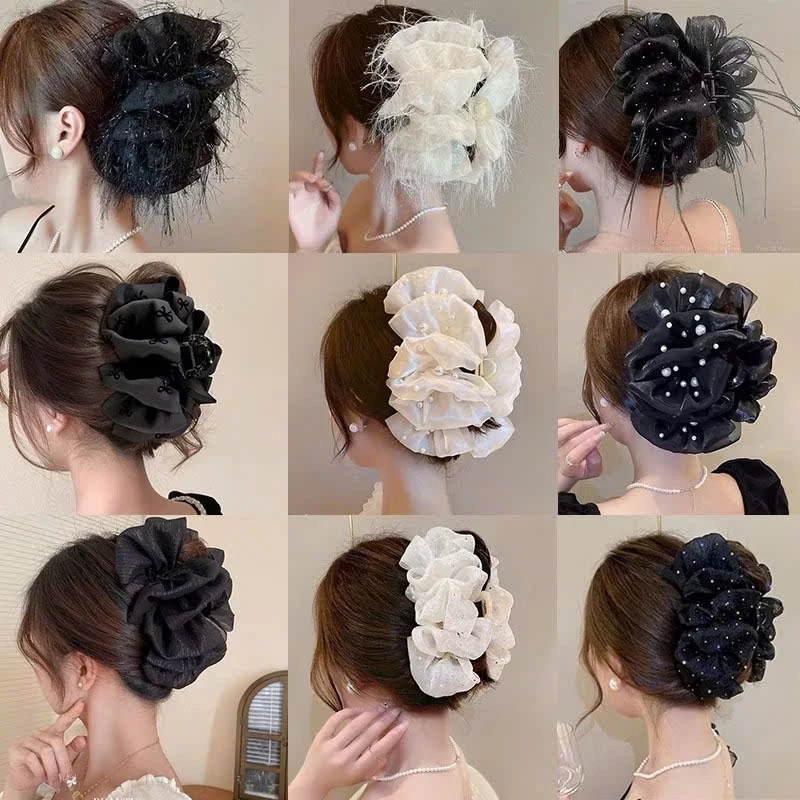 Kẹp tóc nơ tiểu thư Memeco nhiều mẫu lấp lánh hot trend 2025 - 2