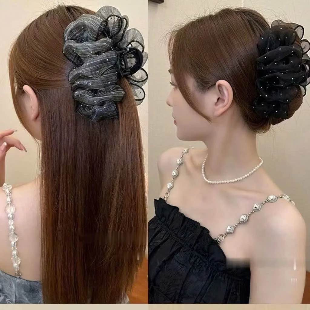 Kẹp tóc nơ tiểu thư Memeco nhiều mẫu lấp lánh hot trend 2025 - 5