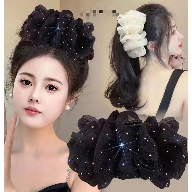 Kẹp tóc nơ tiểu thư Memeco nhiều mẫu lấp lánh hot trend 2025 - 6