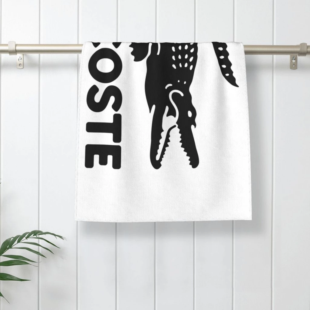 Lacoste (1) Khăn thấm Khăn vuông Khăn mặt Khăn đầu Khăn tắm Khăn chạy bộ Thể dục Yoga Khăn thể thao ngoài trời 70x40cm - 2