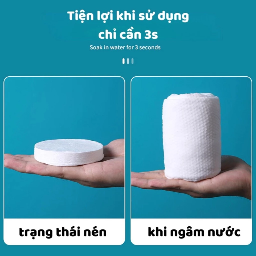 Khăn Tắm Nén Du Lịch Kích Thước 140 x 70cm, Khăn Tắm Dùng 1 Lần Tiện Lợi, Khăn Tắm Nén Khách Sạn, Khăn Tắm Nén Cô Gái - 3