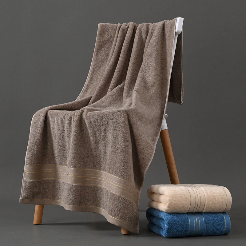 Khăn Tắm Gia Đình Thấm Hút Nhanh Khô Khăn Tắm Cotton Nguyên Chất Loại Một Khăn Tắm Lớn Cotton Nguyên Chất 70 * 140 Khăn Tắm Dày Quà Tặng Polyester Cotton LOGO Khăn Đi Biển Siêu Thị Lớp B - 3