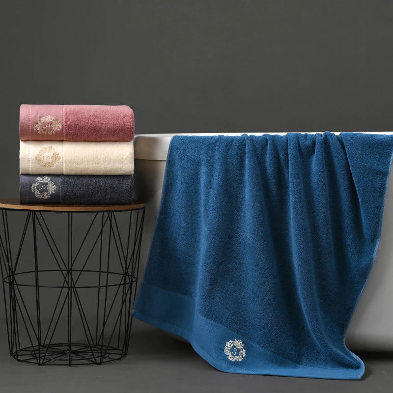 Khăn Tắm Gia Đình Thấm Hút Nhanh Khô Khăn Tắm Cotton Nguyên Chất Loại Một Khăn Tắm Lớn Cotton Nguyên Chất 70 * 140 Khăn Tắm Dày Quà Tặng Polyester Cotton LOGO Khăn Đi Biển Siêu Thị Lớp B - 4
