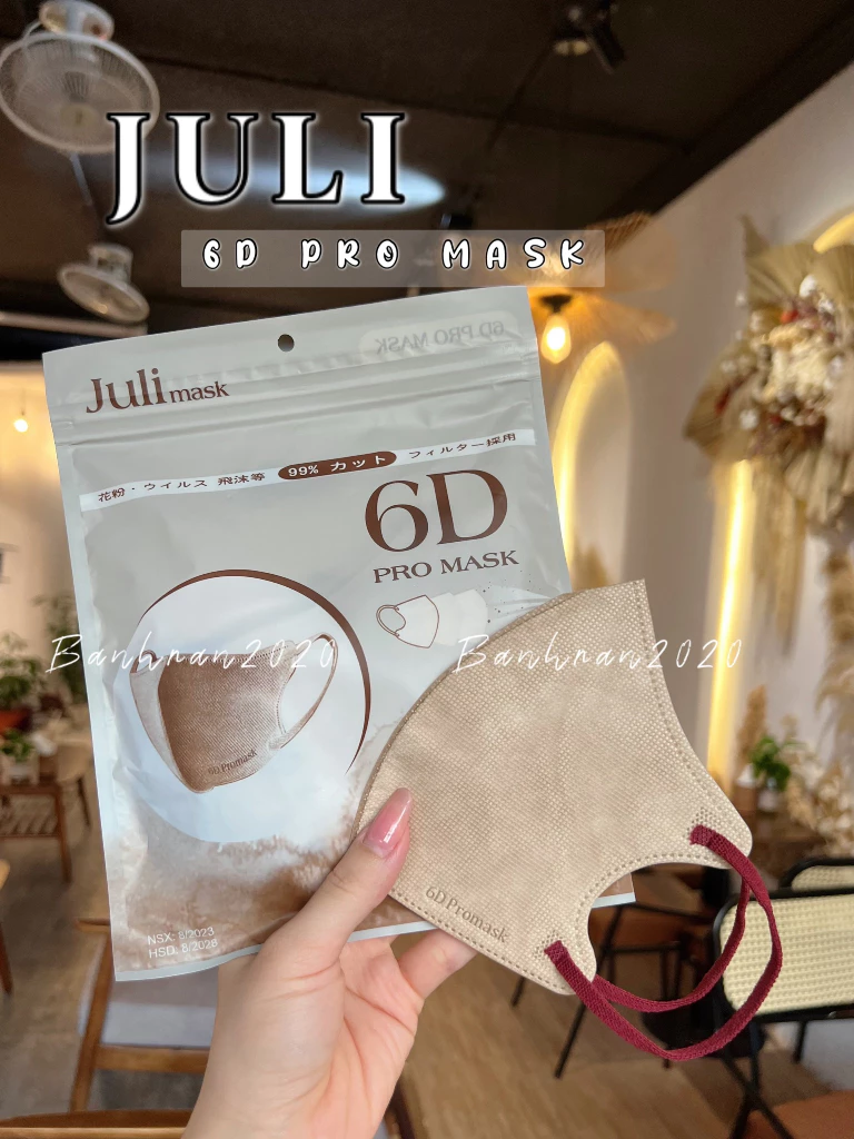 Mua 100 tặng 20 chiếc Khẩu trang 6D JULI Mask 3 lớp kháng khuẩn mẫu form rộng chắn nắng tốt - 3
