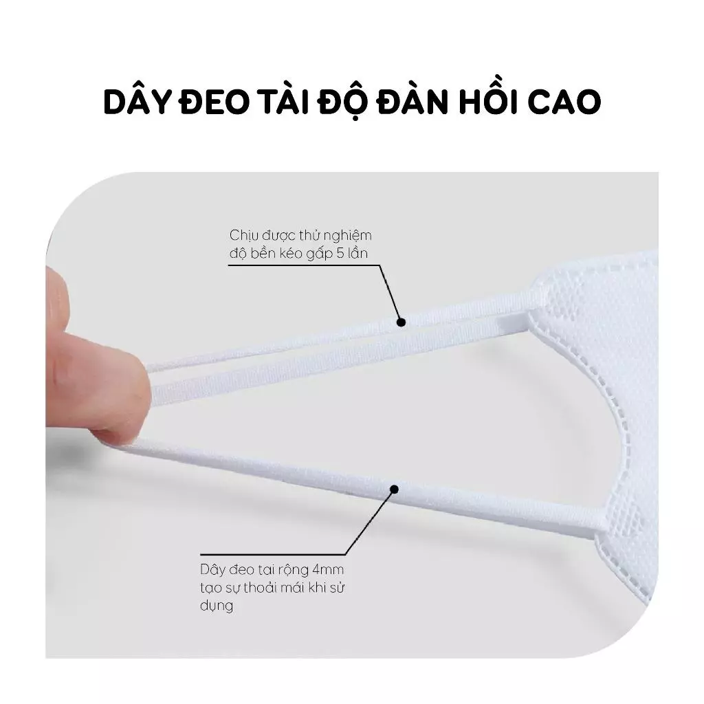 Hộp 200 chiếc khẩu trang 5D Gumi kháng khuẩn 5D Mask. - 4