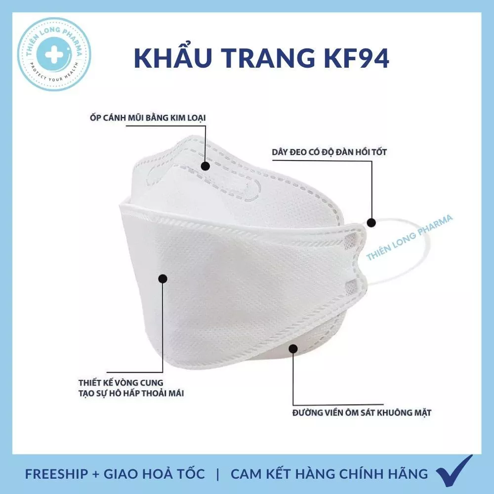 [SET 50 CÁI] Khẩu trang KF94 UNI MASK 4 lớp kháng khuẩn, kiểu dáng 4D Hàn Quốc hàng chính hãng chống bụi mịn - 2