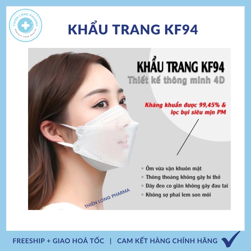 [SET 50 CÁI] Khẩu trang KF94 UNI MASK 4 lớp kháng khuẩn, kiểu dáng 4D Hàn Quốc hàng chính hãng chống bụi mịn - 6
