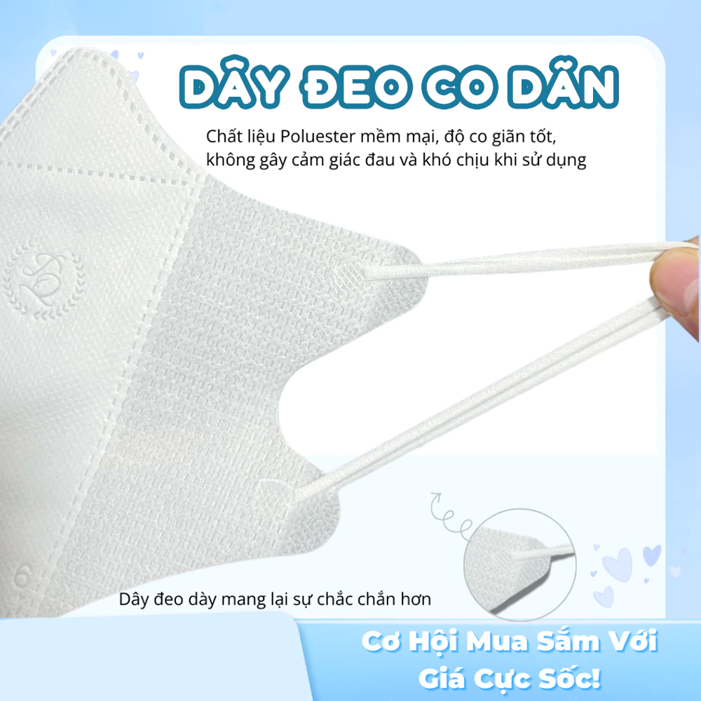 Túi 10 Khẩu Trang 5D Abby Mask 3 Lớp Kháng Khuẩn Chống Bụi Mịn Chống Nước Thon Mặt Bảo Vệ Sức Khỏe - 2