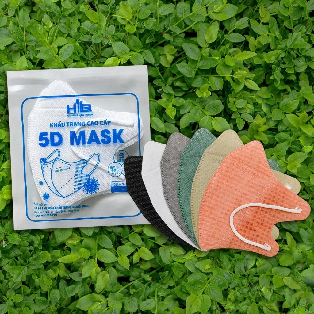Khẩu Trang [ Thùng 700 Cái ] 5D Hoàng Quân Kháng Giọt , Bụi , Tia UV 3 Lớp Hàng Chính Hãng - 2