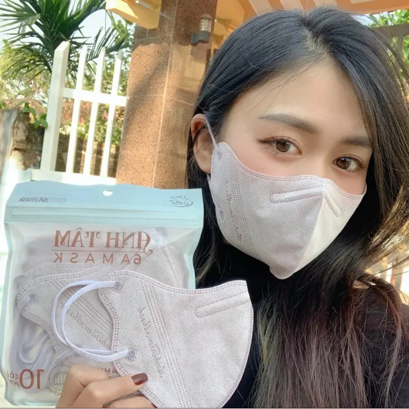 Thùng 100 chiếc khẩu trang 6A Anh Tâm Kháng Khuẩn, 4 lớp, Chống bụi mịn, chống nắng - 3