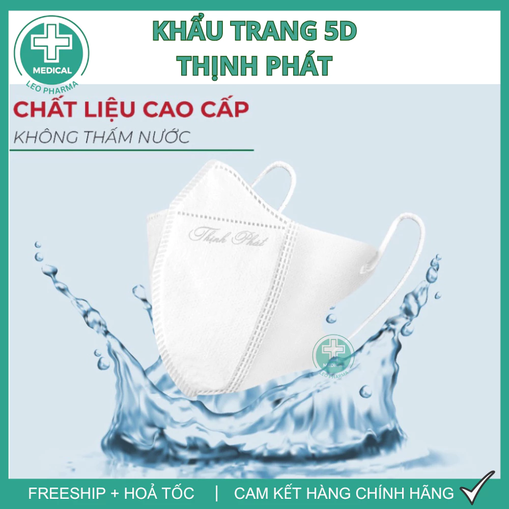[Set 100 Cái] Khẩu Trang 5D THỊNH PHÁT Đủ Màu Chính Hãng, 3 Lớp Kháng Khuẩn Dễ Thở, Chống Bụi Mịn - 4