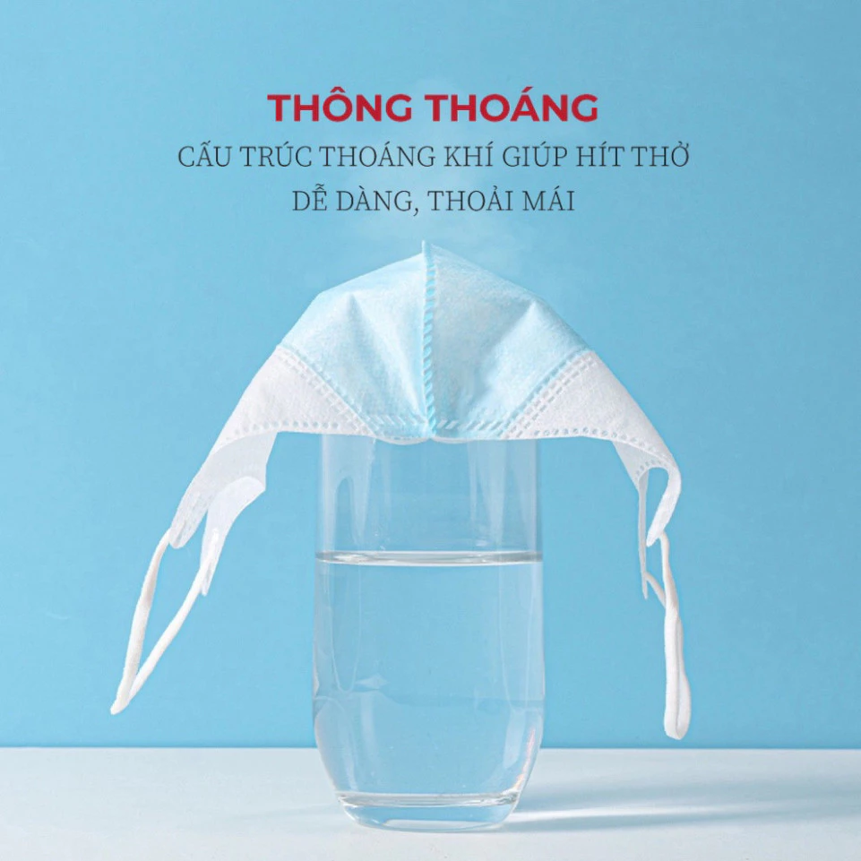 200 chiếc khẩu trang Thịnh Phát 5D 3 lớp kháng khuẩn chống bụi mịn chống nắng hiệu quả Cỏ Ba Lá - 5