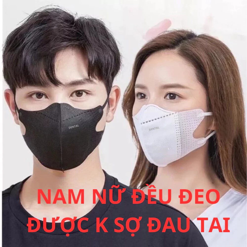 (Tặng 10 Cái )Thùng 500-300-200 cái khẩu trang 5D DENTAL MASK chính hãng cao cấp chống tia UV và bụi - 3