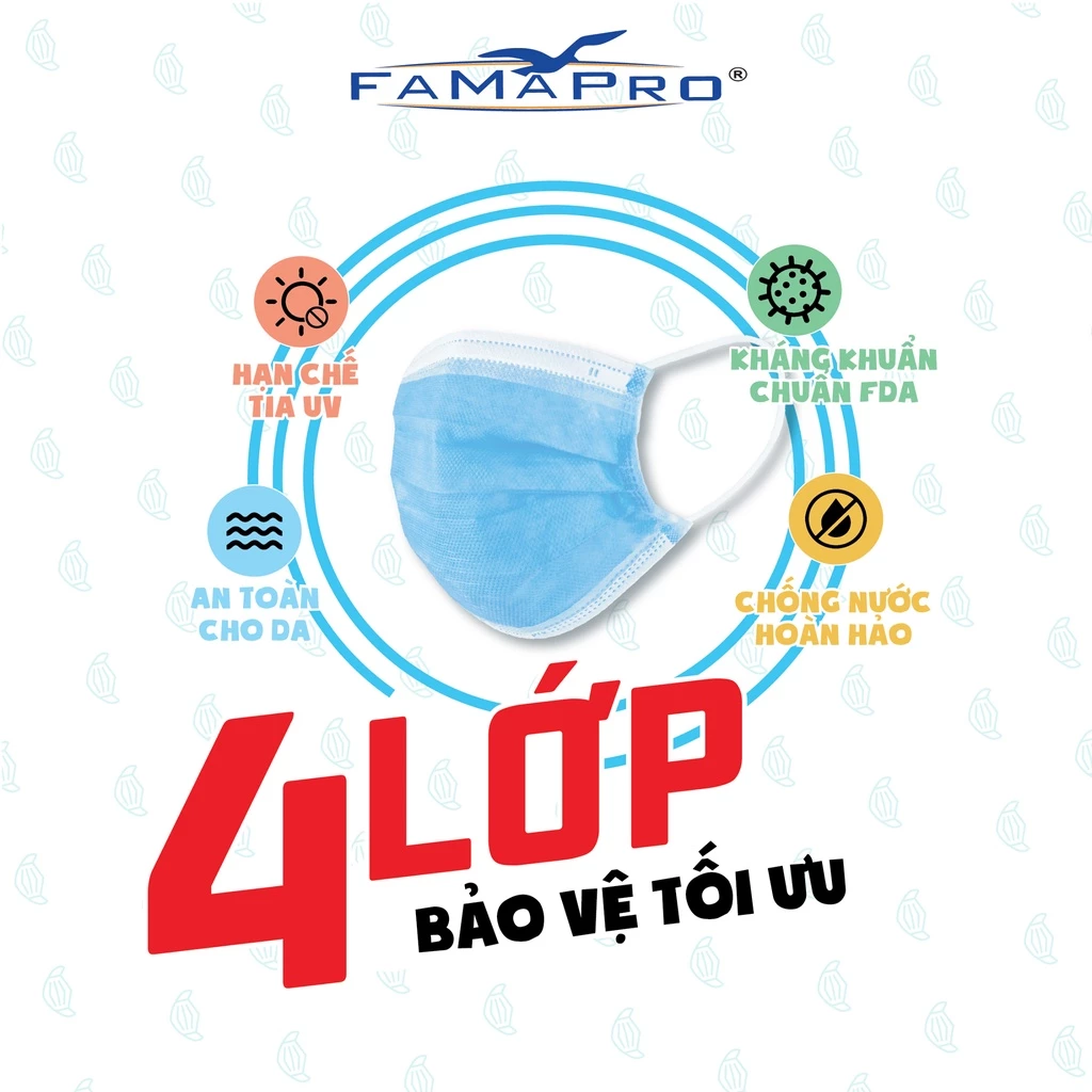[Extra HỘP 50 CÁI] Khẩu trang y tế 4 lớp Famapro Extra (50 cái/ hộp) - 3