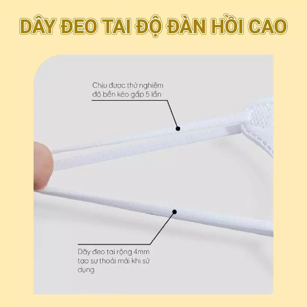 Khẩu Trang 4 Lớp 4D KF94, Thùng 300 cái chính hãng BÔNG SEN VÀNG có giấy kháng khuẩn,chống UV - 4