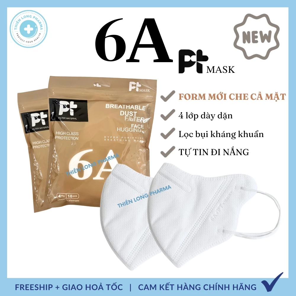 [SET 100 Chiếc] Khẩu trang 6A PT chống nắng 4 lớp kháng khuẩn kiểu dáng thời trang - 2