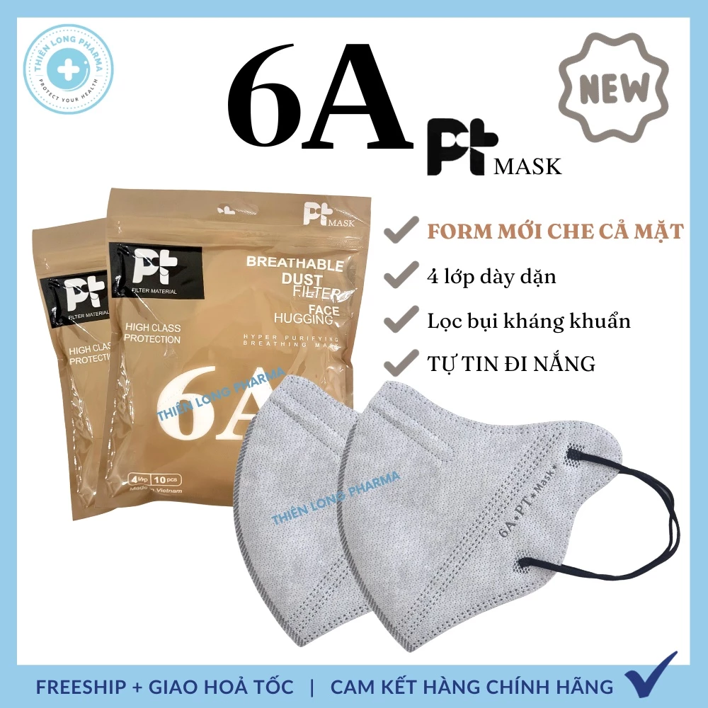 [SET 100 Chiếc] Khẩu trang 6A PT chống nắng 4 lớp kháng khuẩn kiểu dáng thời trang - 3
