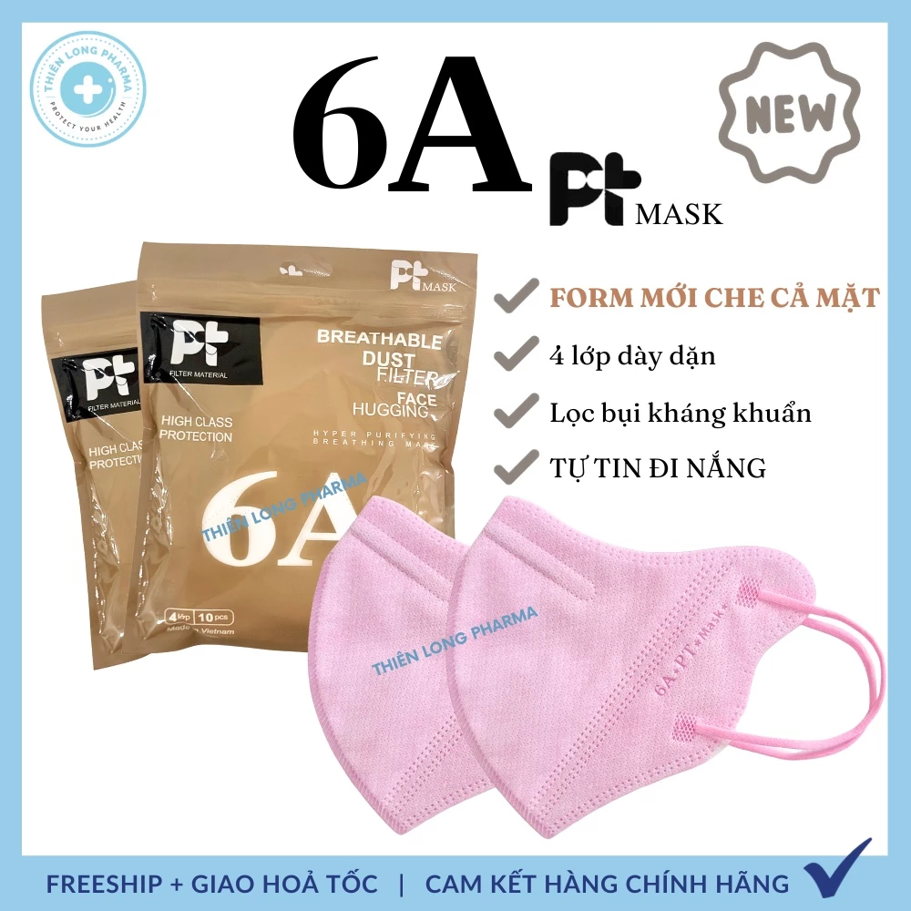 [SET 100 Chiếc] Khẩu trang 6A PT chống nắng 4 lớp kháng khuẩn kiểu dáng thời trang - 5