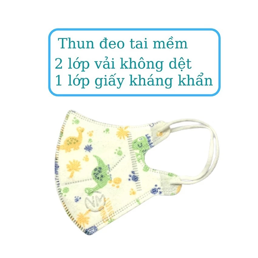 [Set 100 chiếc] Khẩu Trang 5D Mask Kids trẻ em- Khẩu trang 5D trẻ em 0-10 tuổi - 4