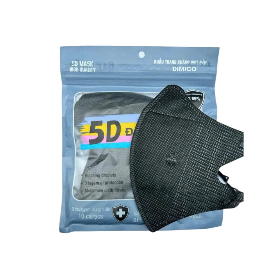 [200-600 chiếc ] khẩu trang 5D 3 lớp chống nắng chống bụi chống tia UV - 4