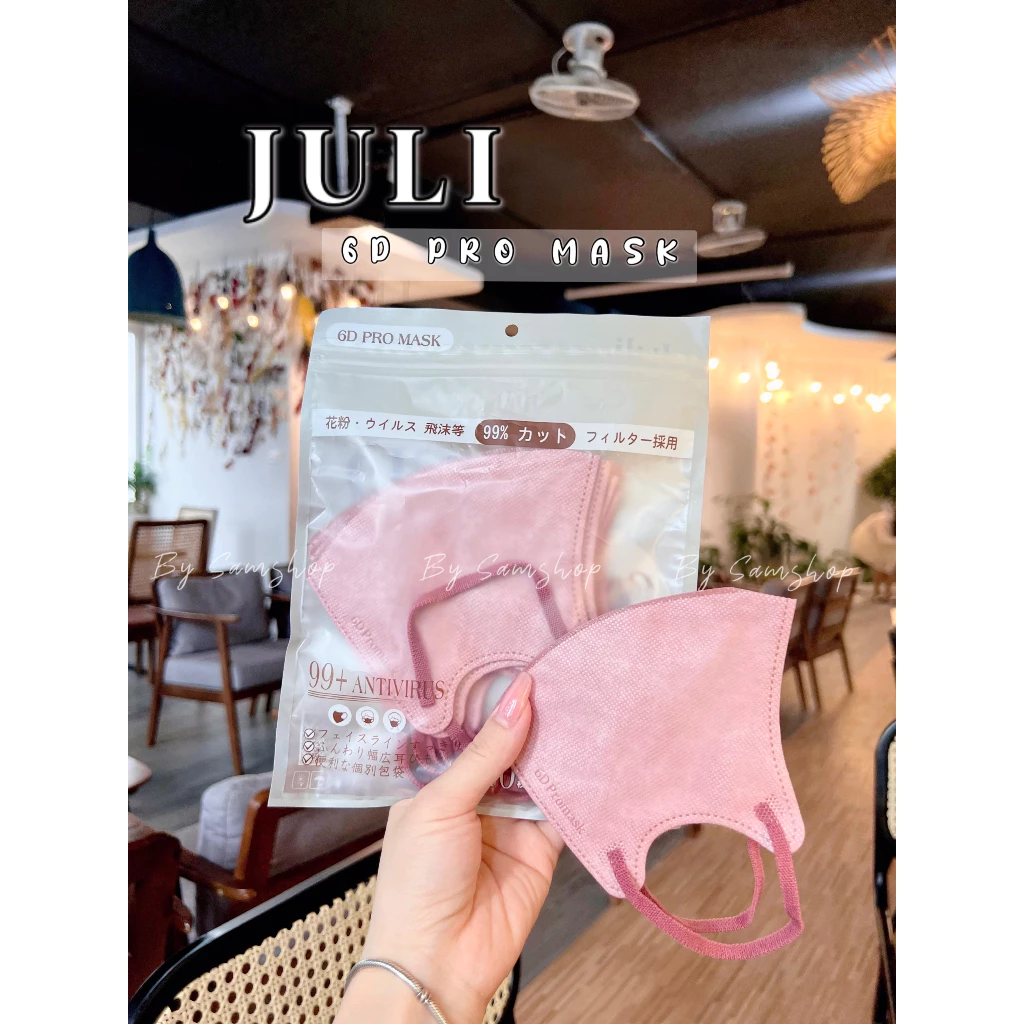 Sỉ Combo 120 chiếc Khẩu trang 6D JULI Promask Mẫu Thời Trang Mới Cực Sang, Xịn, Mịn - 2