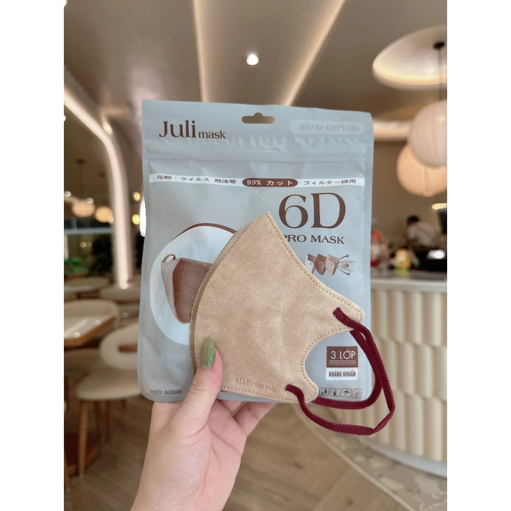 Sỉ Combo 120 chiếc Khẩu trang 6D JULI Promask Mẫu Thời Trang Mới Cực Sang, Xịn, Mịn - 5