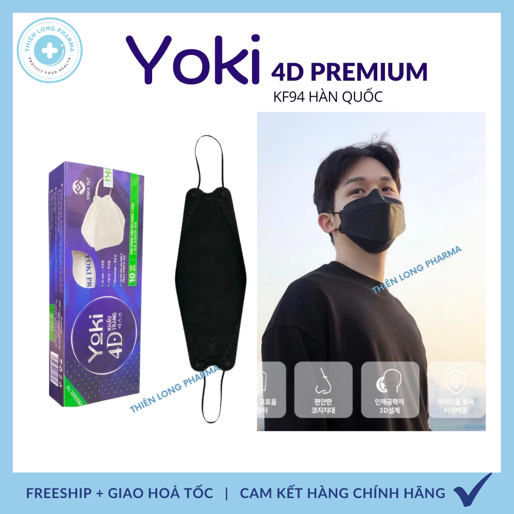 [Thùng 300 Cái] Khẩu trang 4 Lớp KF94 UNI MASK Chống Bụi Mịn, Kháng khuẩn hàng Cao Cấp Chính Hãng - 6