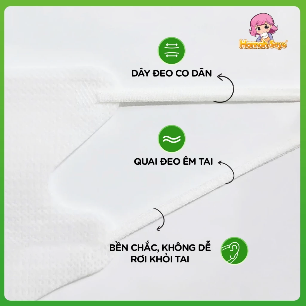 [Thùng 500/560 chiếc] Khẩu trang 5D chống tia UV, chống nắng, bụi mịn 3 lớp Hannah seyo - 5