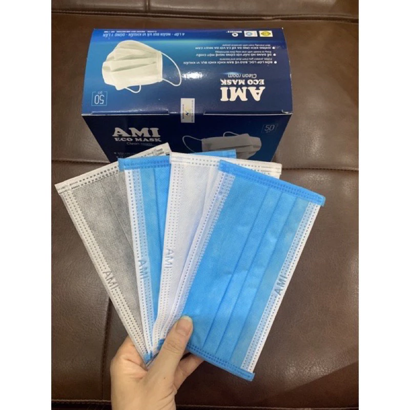 khẩu trang y tế Ami 4 lớp (hộp 50 cái) - 2