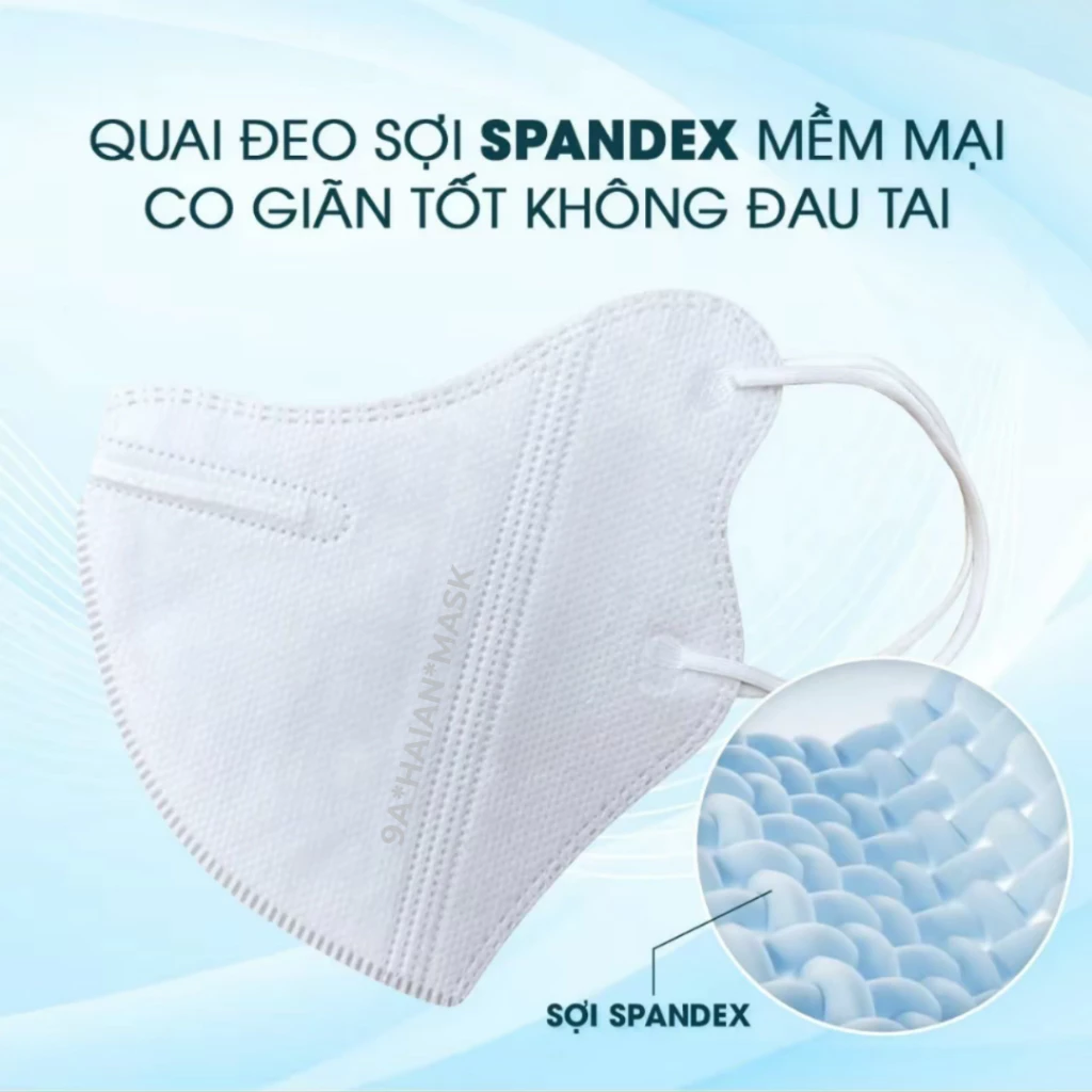 [ Thùng 300-200-100 Chiếc 9A +10 Chiếc 5D ] Khẩu Trang 9A HẢI AN MASK, 5 Lớp Chống Bụi Mịn, Chống Nắng, Form Rộng Dễ Thở - 4